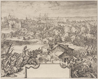 KG 06552
          <br/>
          Inneming Calais door kard. Albertus van Oostenrijk, 1596
          <br/>
          <em>Hooghe, Romeyn de (1645-1708)</em>